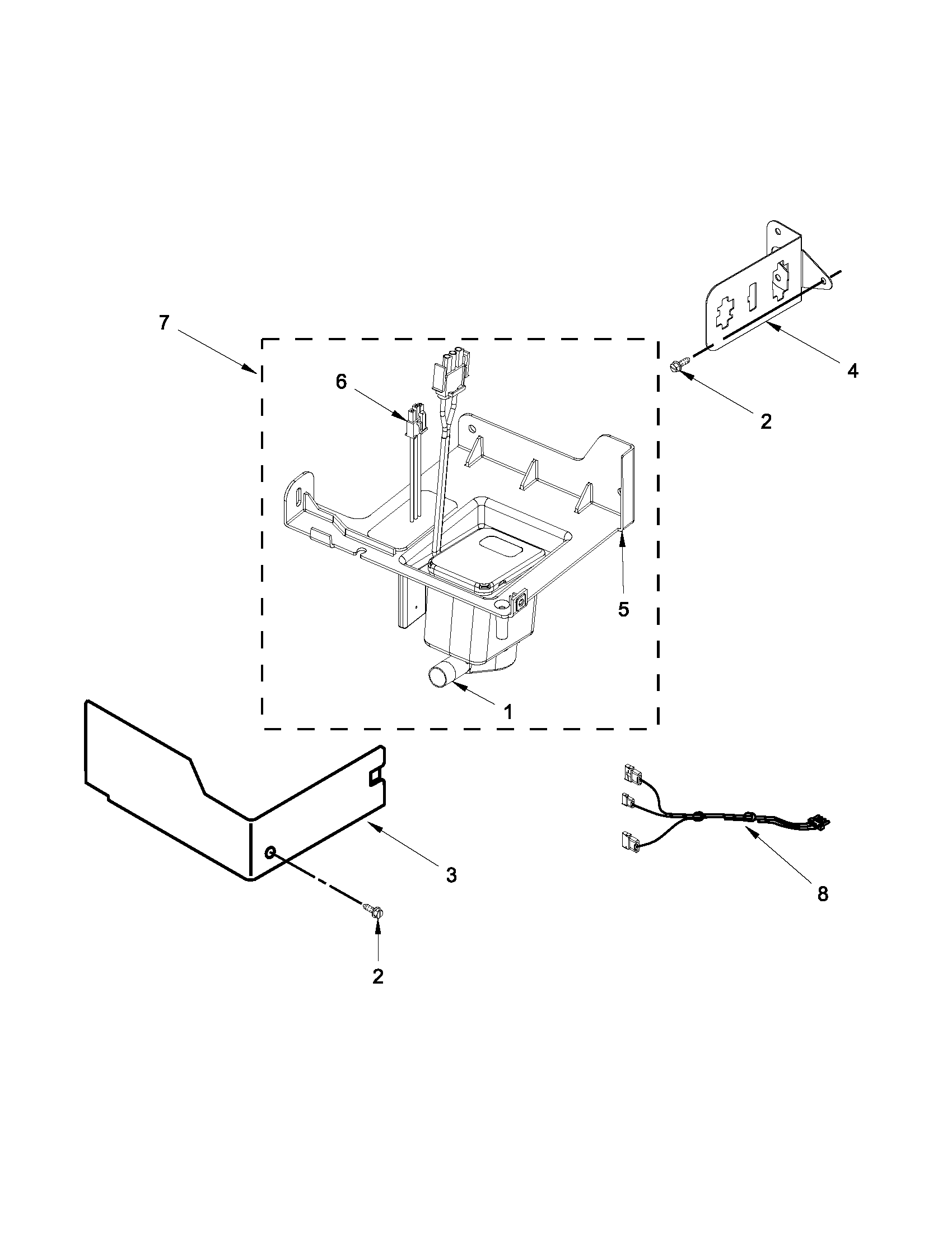 Jenn-Air JIM158XXCX2 pump parts diagram