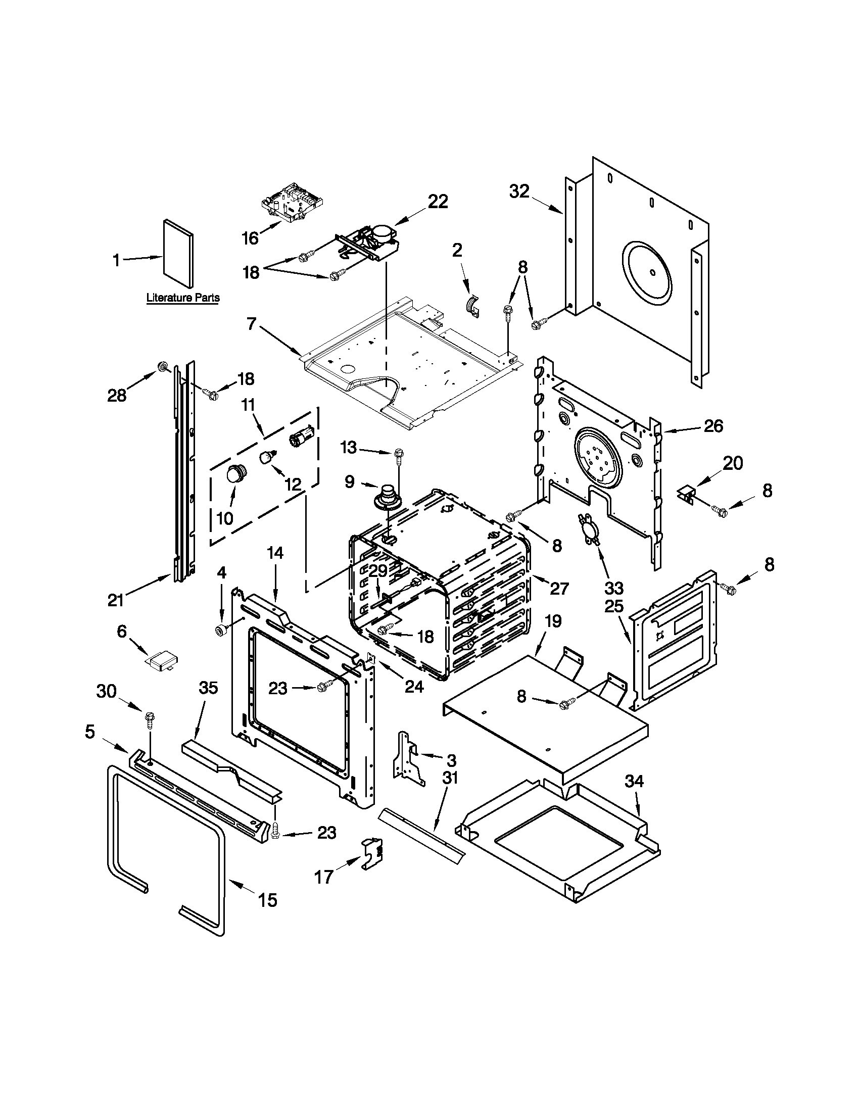 Ikea IBS550PWS00 oven parts diagram