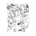 Whirlpool WED5700AC1 bulkhead parts diagram