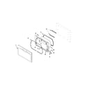 Whirlpool WED5700AC1 door parts diagram