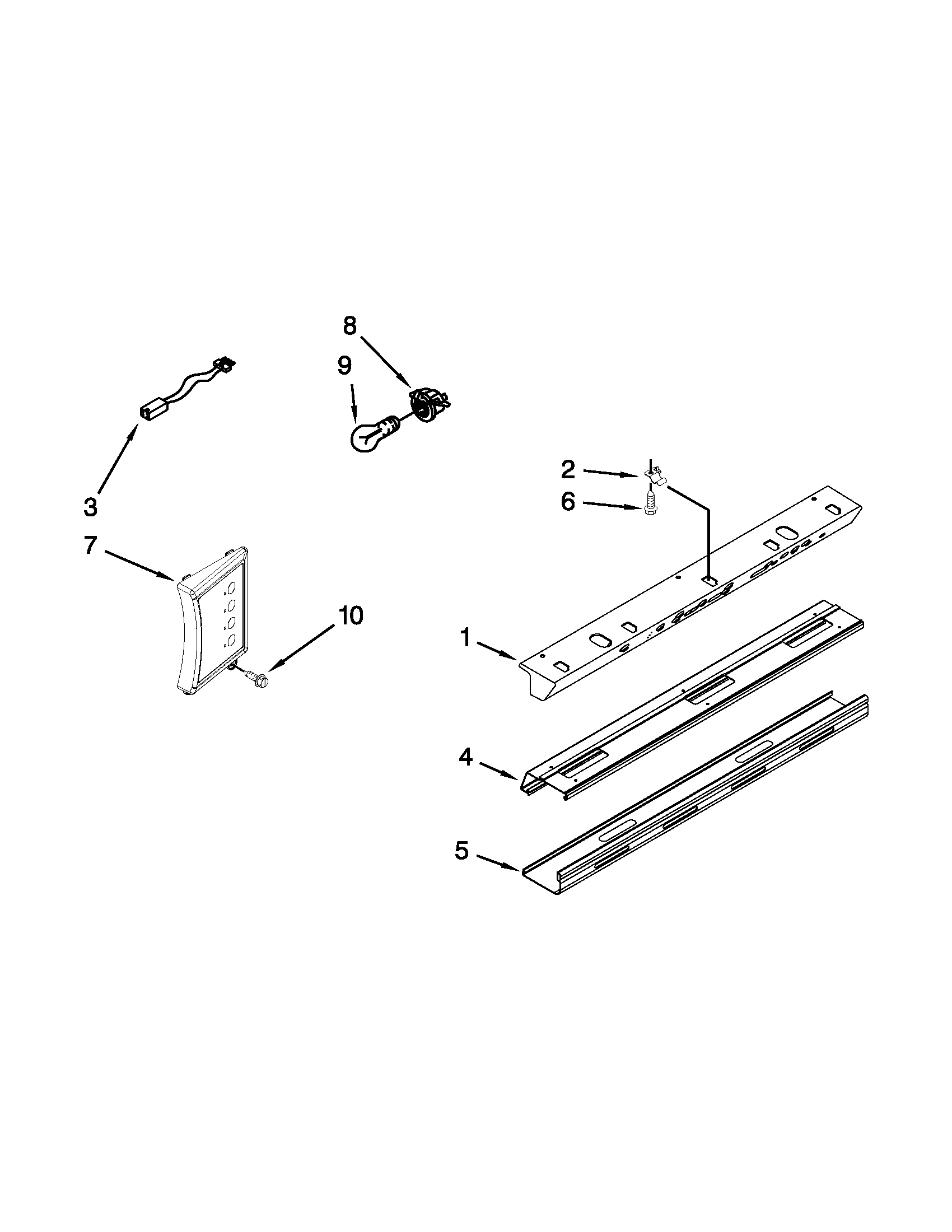KitchenAid KSSC42QTS17 control panel parts diagram