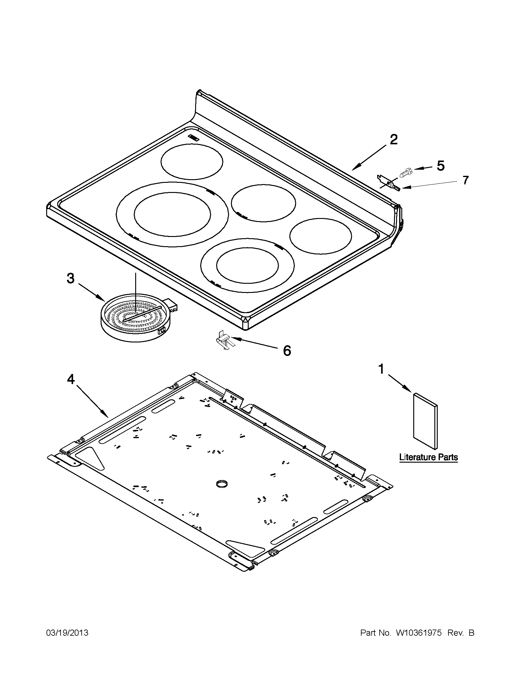 Maytag MER7664XB0 cooktop parts diagram