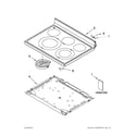 Maytag MER7664XB0 cooktop parts diagram