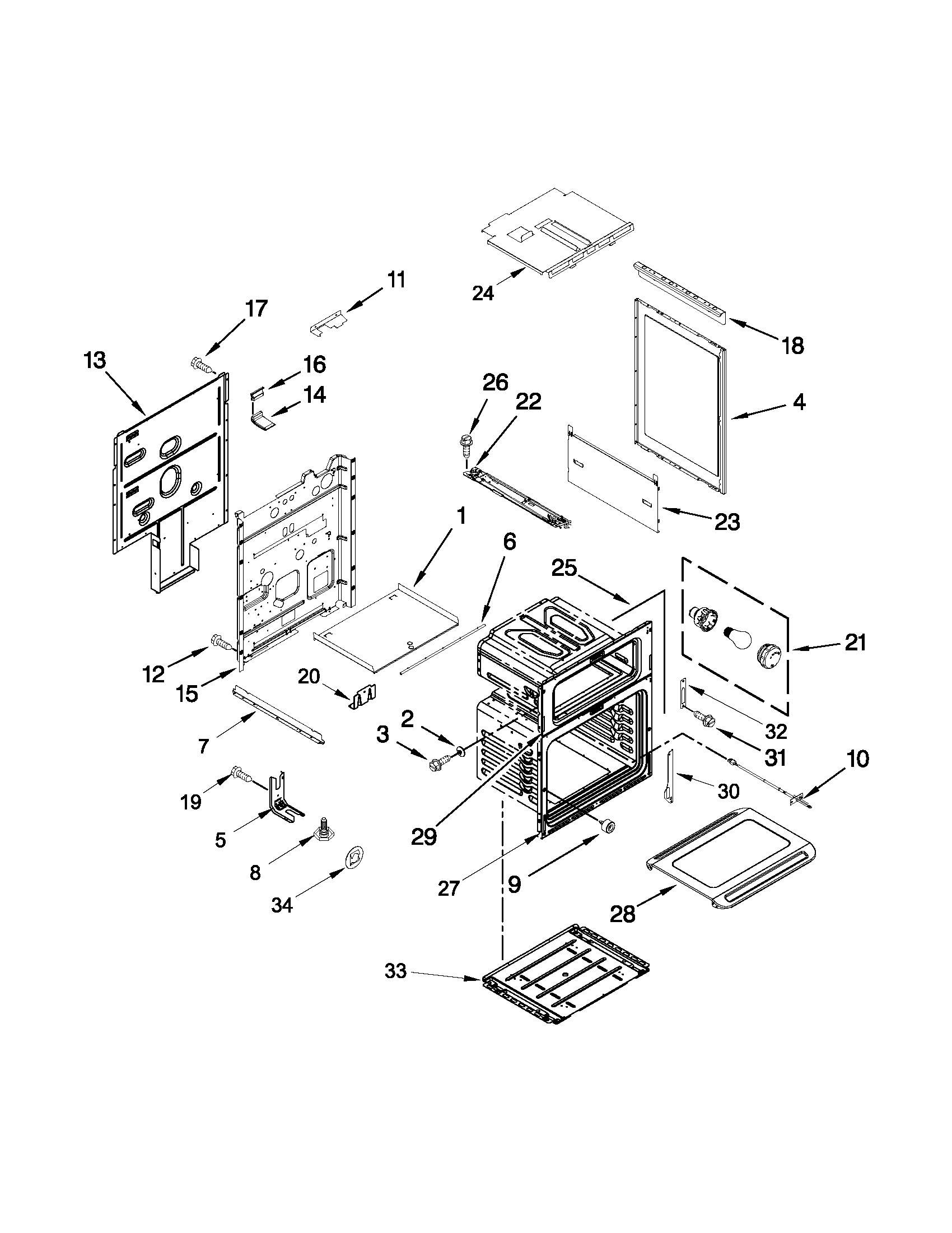 KitchenAid KGRS505XSS04 chassis parts diagram