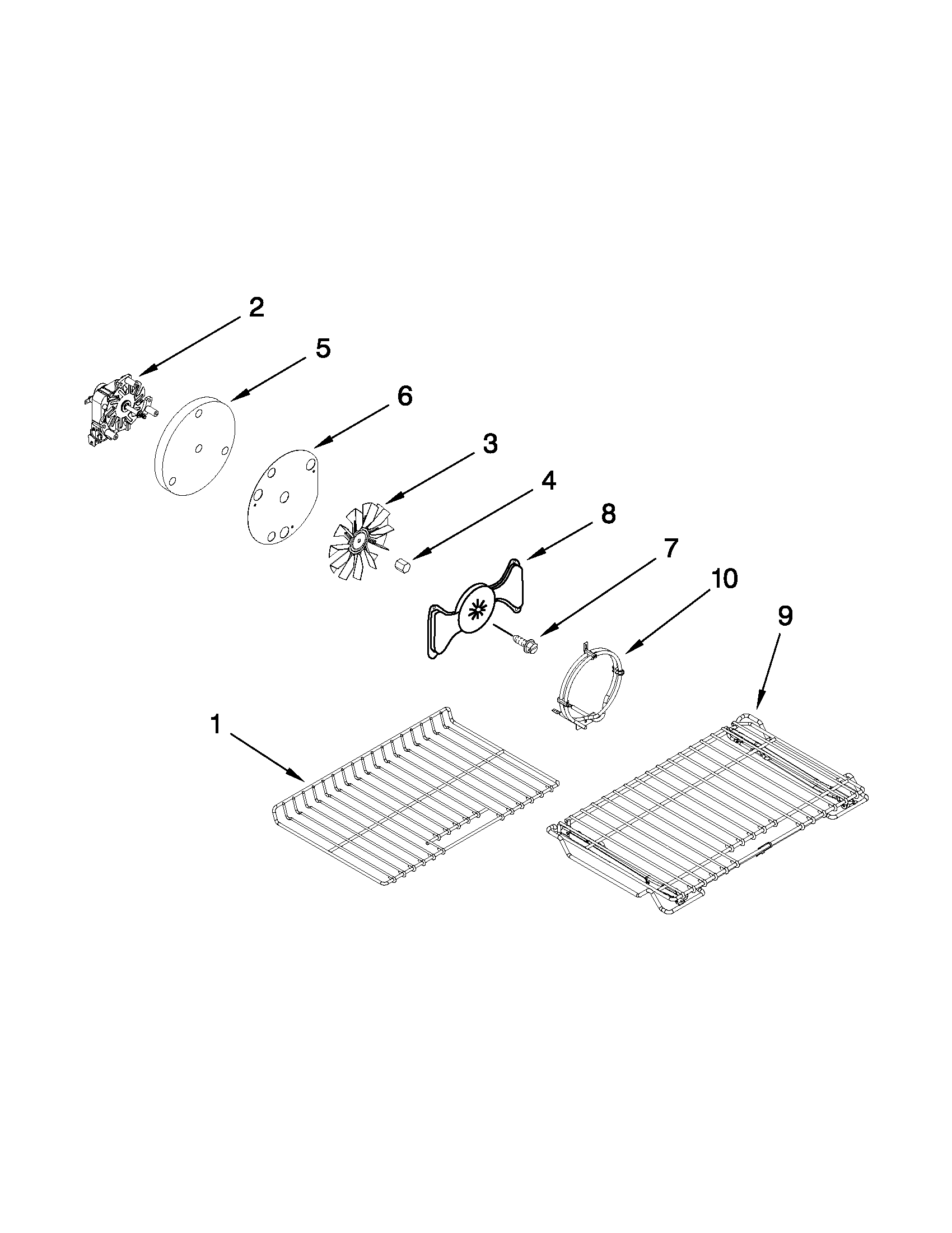 KitchenAid KGRS505XSS04 internal oven parts diagram