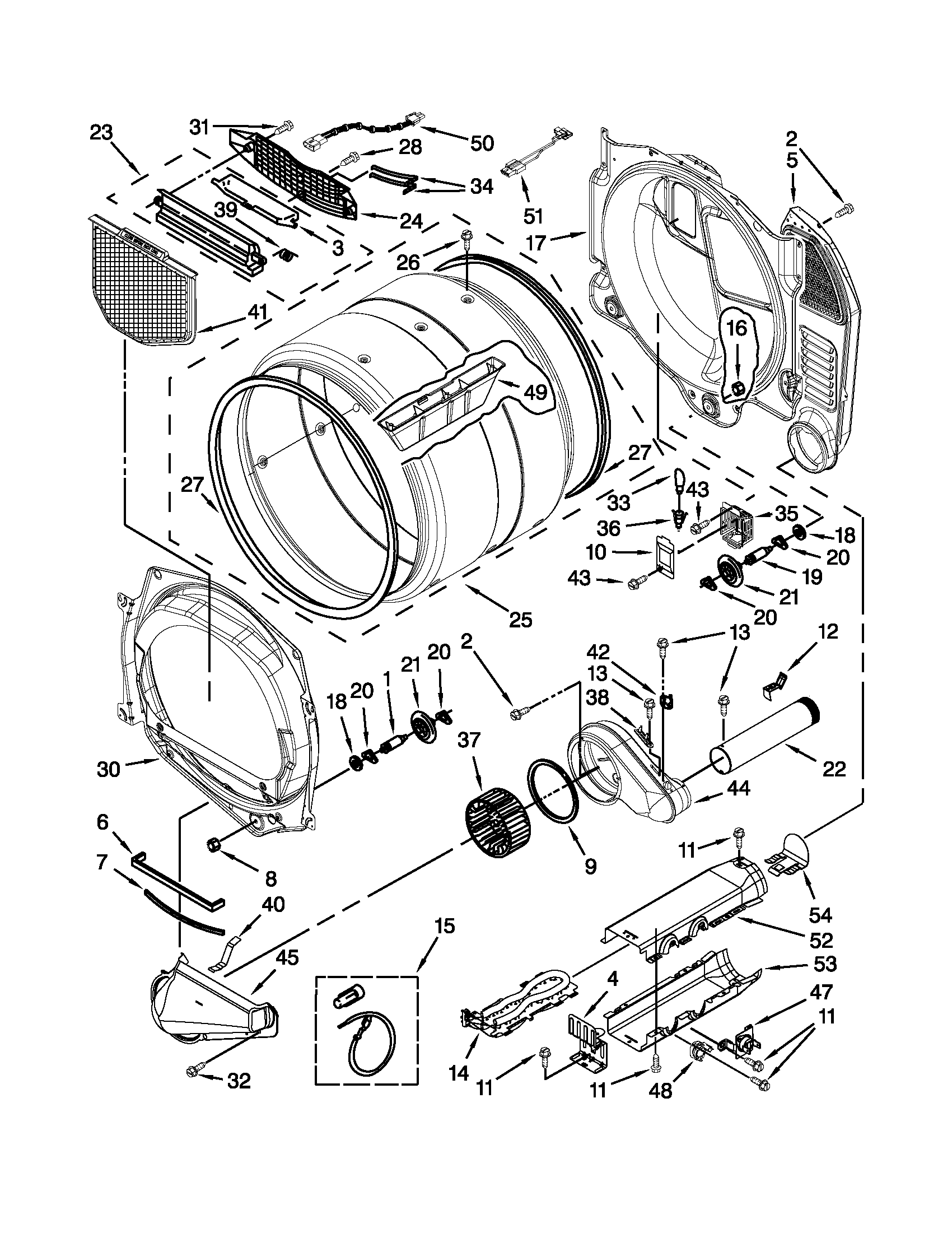 Inglis YIED7300WW2 bulkhead parts diagram