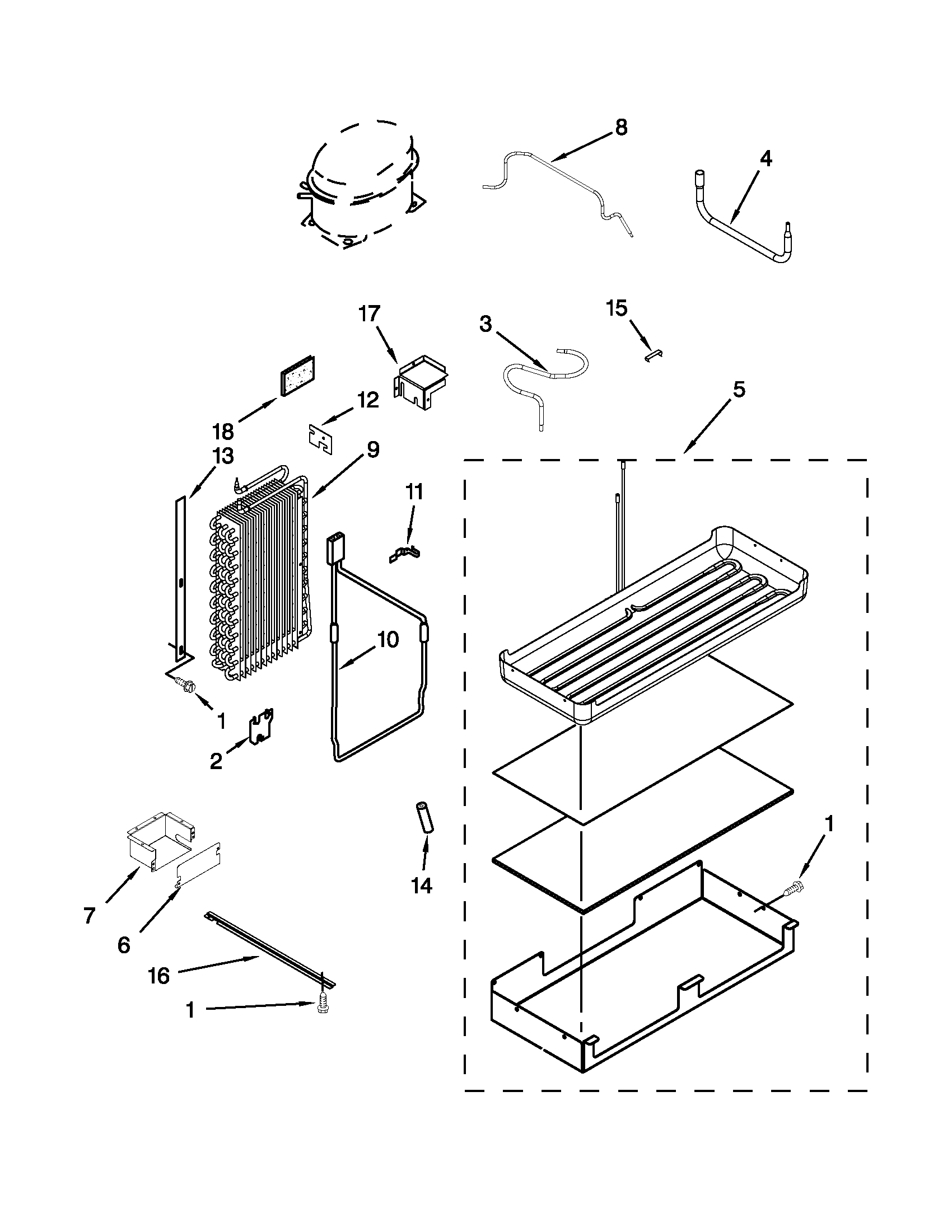 Jenn-Air JS48NXFXDW04 lower unit and tube parts diagram