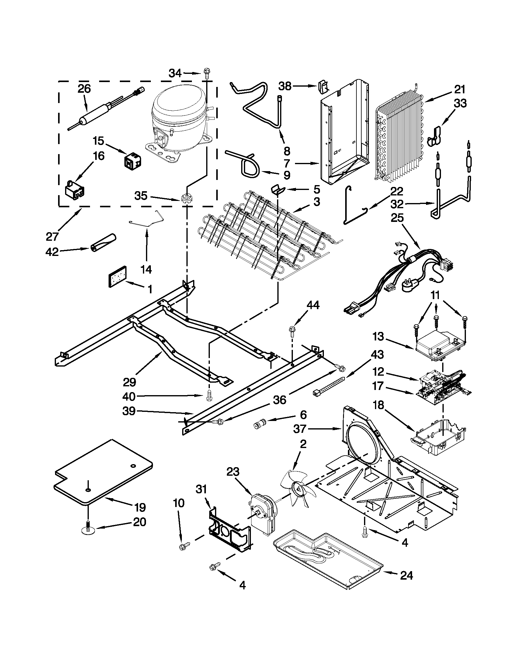 Whirlpool GS6NHAXVA01 unit parts diagram