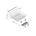Whirlpool WDL785SAAM1 upper rack and track parts diagram