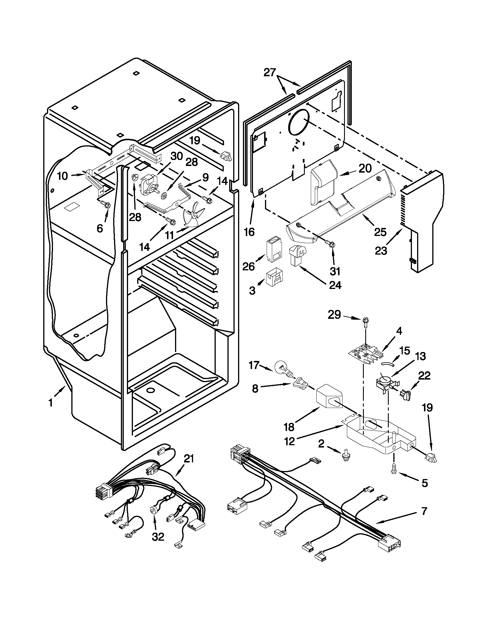 Whirlpool W8TXNGZBQ00 liner parts diagram