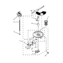Whirlpool WDF730PAYM5 pump washarm and motor parts diagram