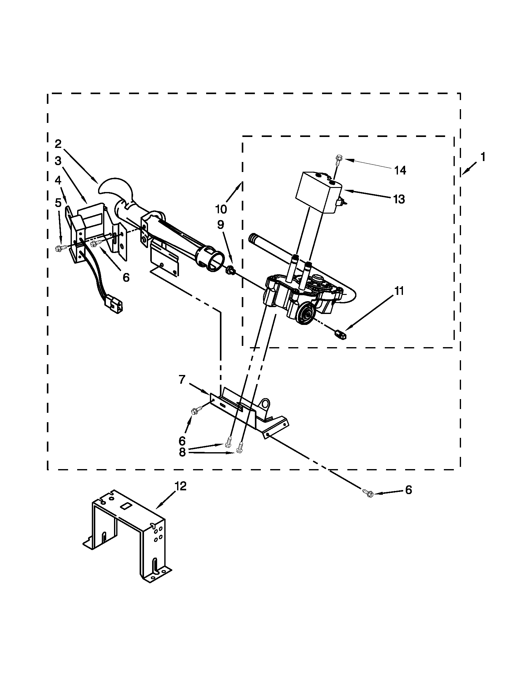 Whirlpool 7MWGD1600BM0 burner assembly diagram