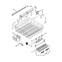 KitchenAid KUDS30FXSS9 upper rack and track parts diagram