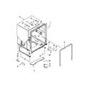 Maytag MDB6769PAB2 tub and frame parts diagram