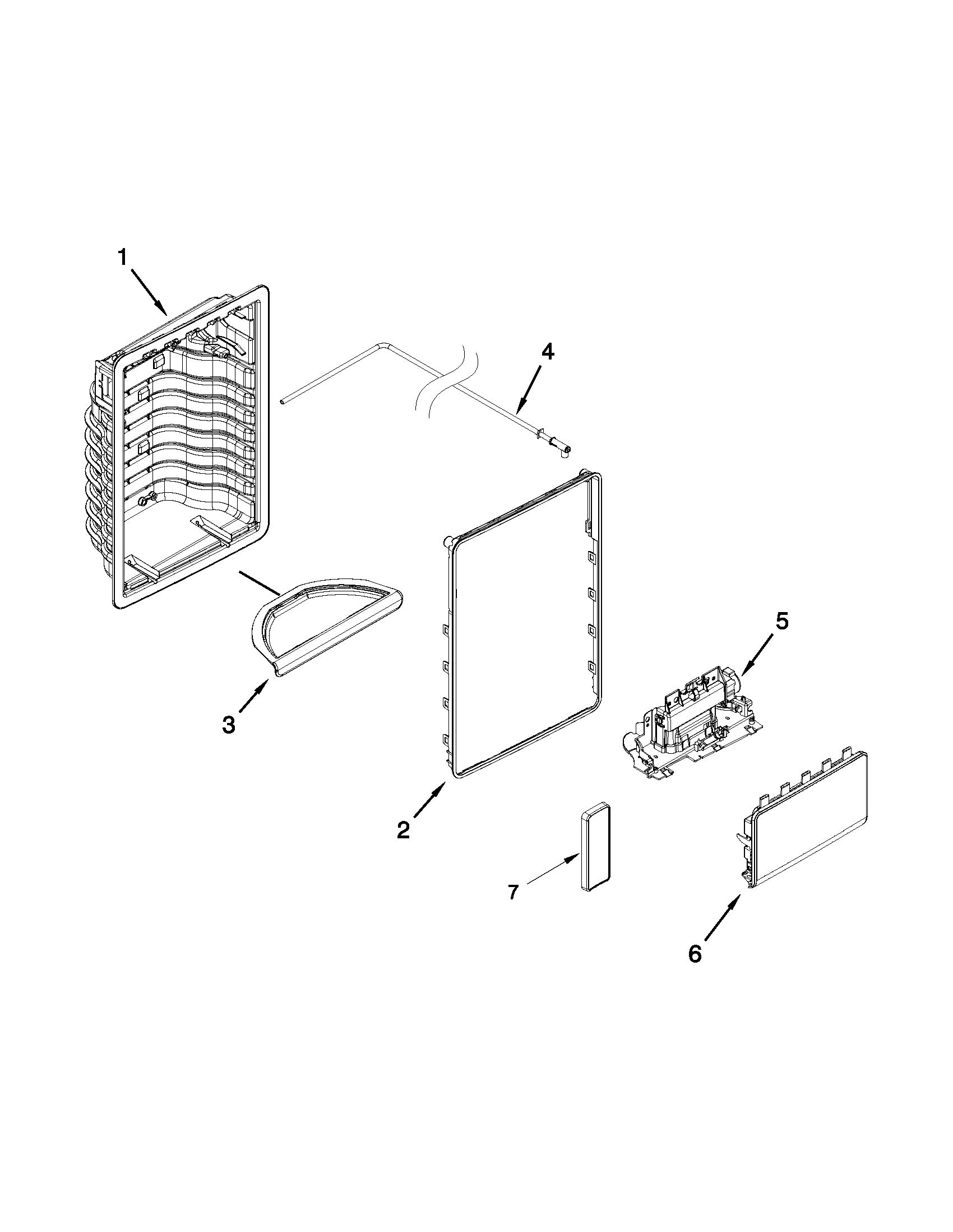 Whirlpool WRS950SIAM00 dispenser parts diagram