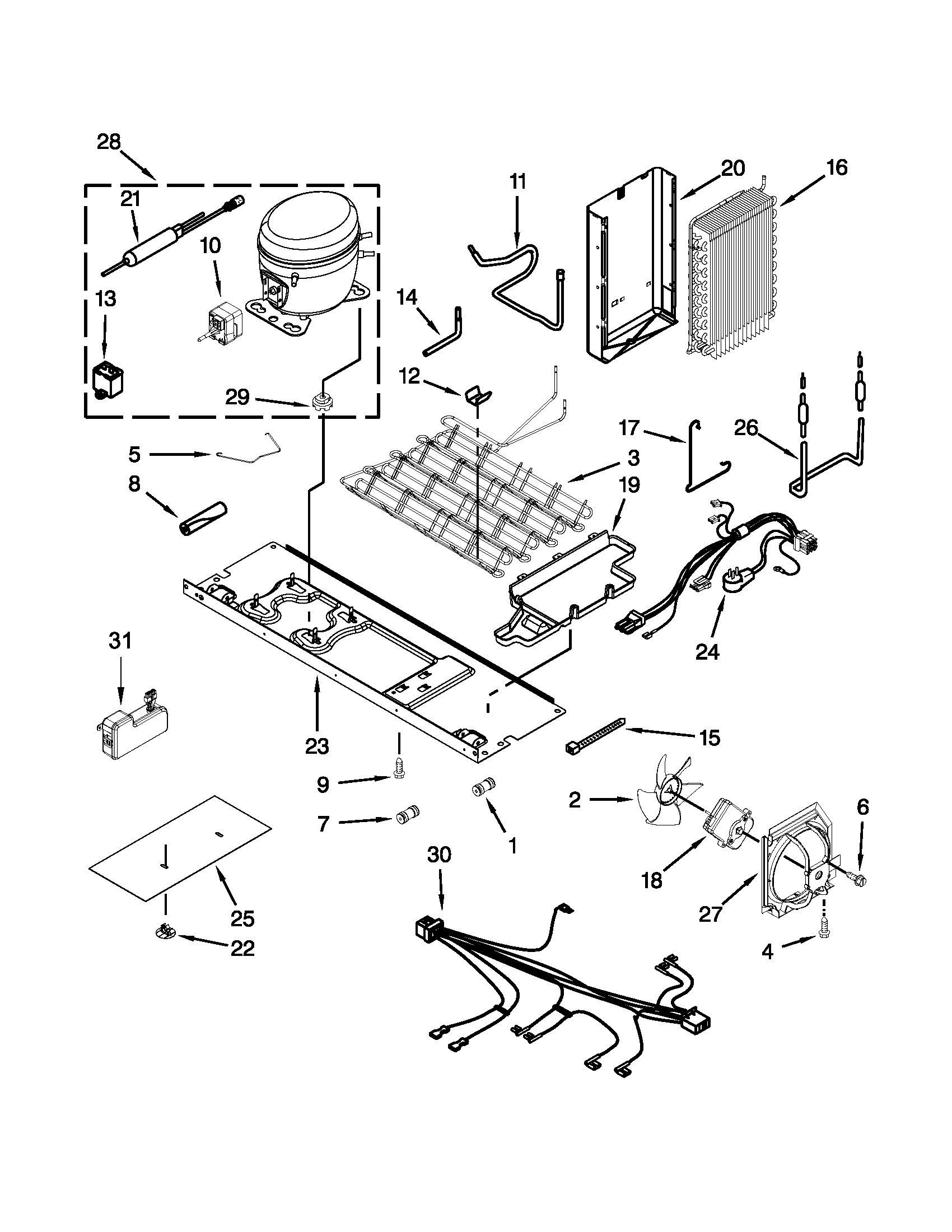 Whirlpool WRS950SIAM00 unit parts diagram