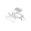 Maytag MER7662WQ2 drawer and rack parts diagram