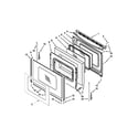 Maytag MER7662WQ2 door parts diagram