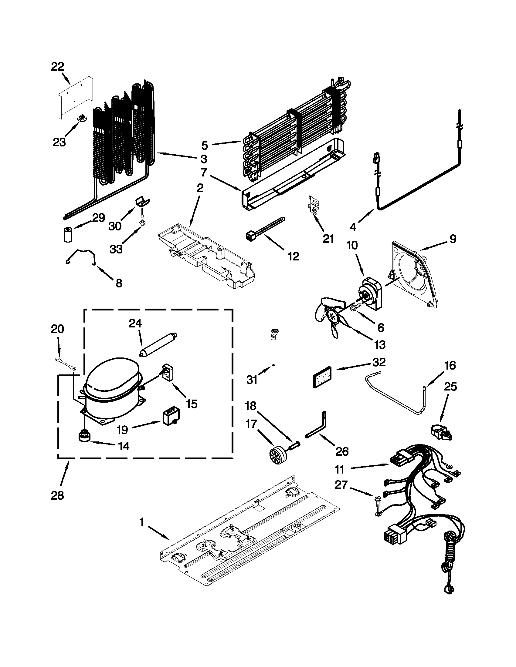 Maytag M1TXEGMYW01 unit parts diagram
