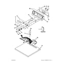 Maytag MDG17MNBGW3 top and console parts diagram