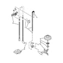 Whirlpool WDF750SAYB2 fill, drain and overfill parts diagram