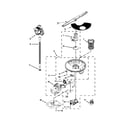 Whirlpool WDT790SAYM2 pump and motor parts diagram