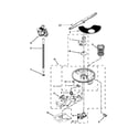 Whirlpool WDT910SSYB2 pump and motor parts diagram