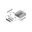Whirlpool WDT910SSYB2 lower rack parts diagram