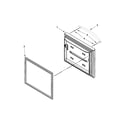 KitchenAid KBFS22EWMS3 freezer door parts diagram