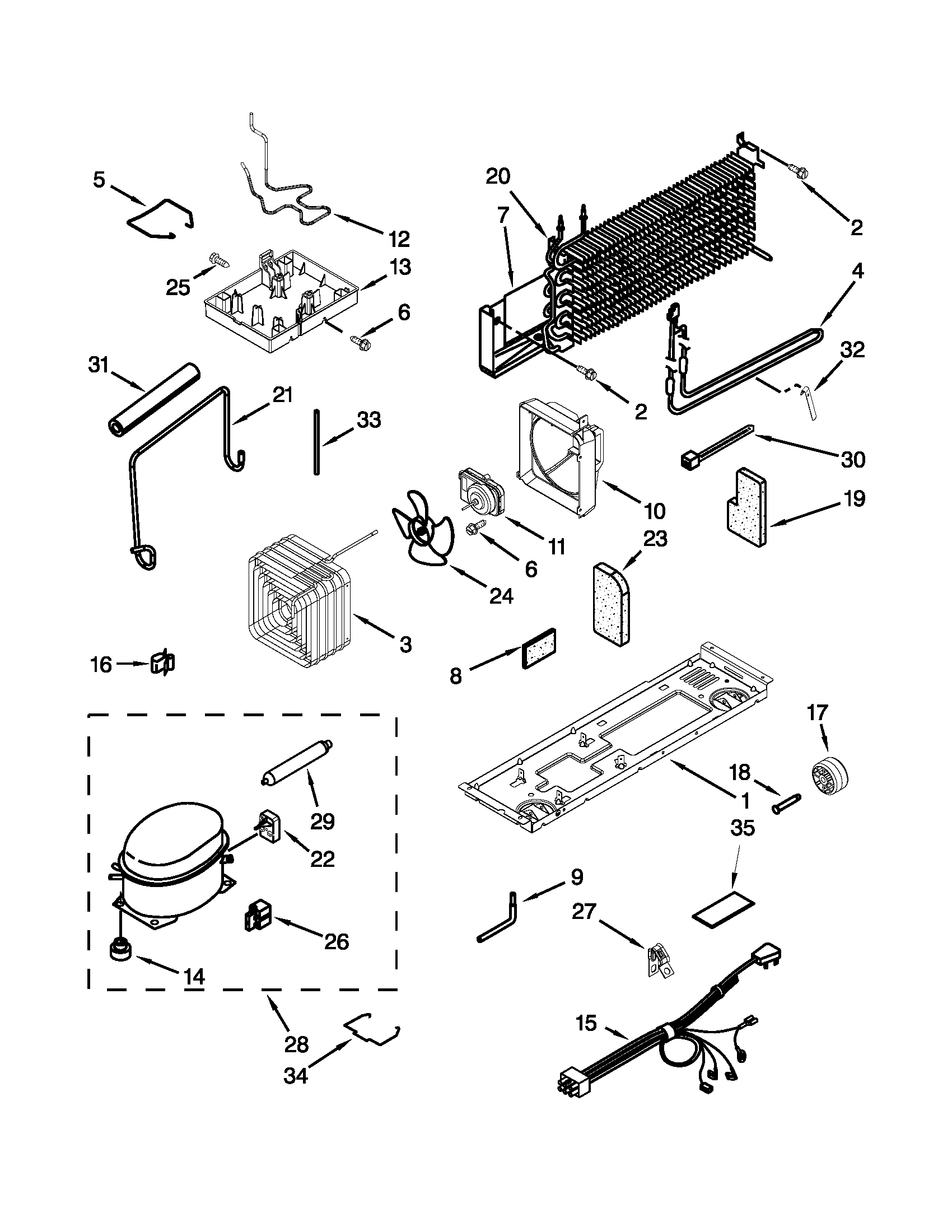 Whirlpool W8RXNGMWD03 unit parts diagram