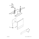 Whirlpool WDF310PAAT3 door and panel parts diagram