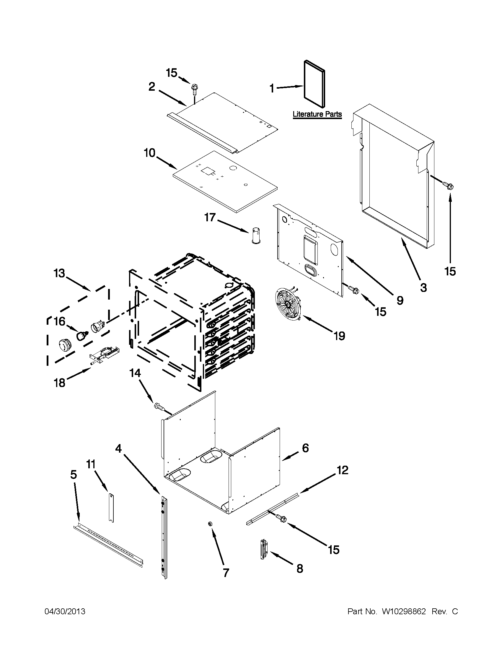 Maytag MEW6527DDS18 oven parts diagram