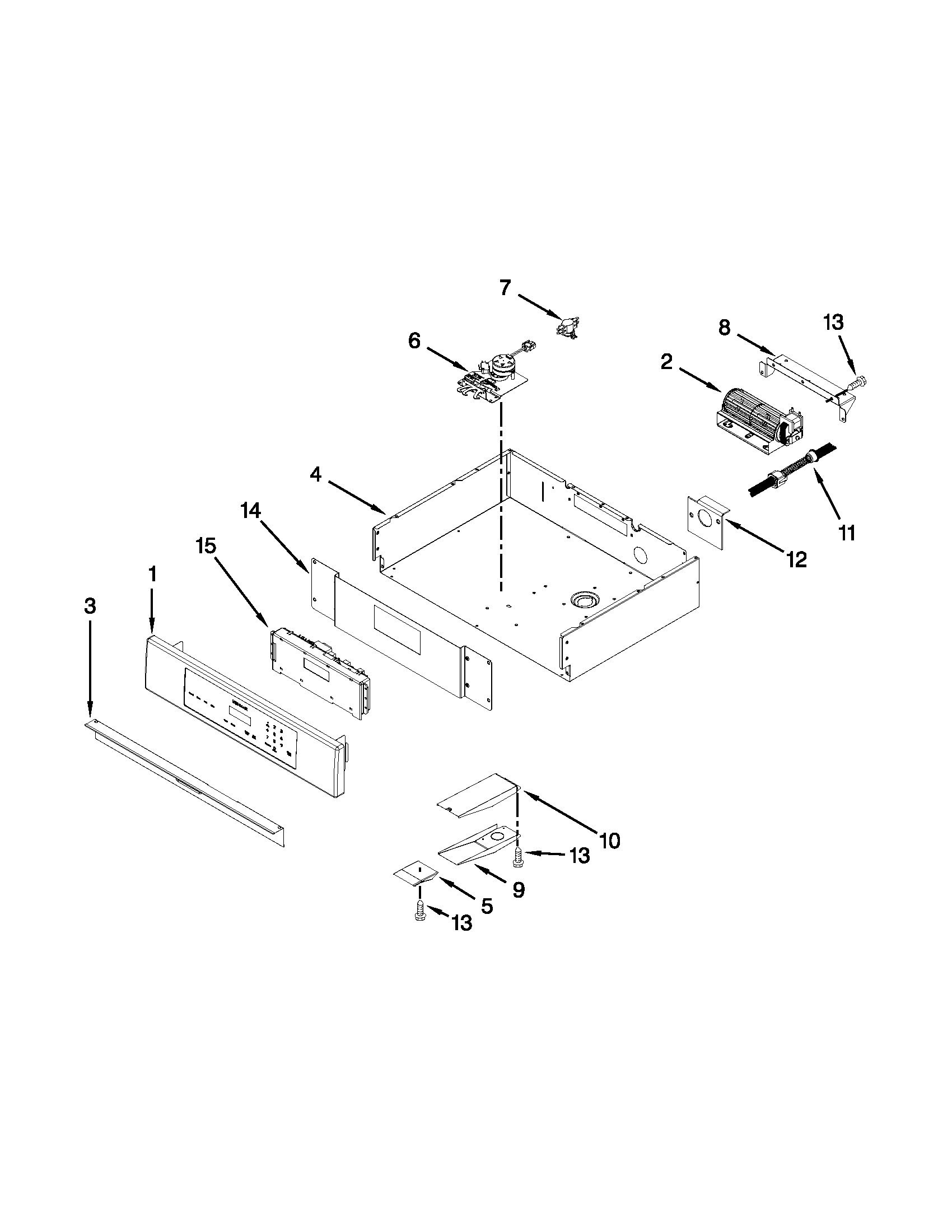 Maytag MEW6527DDS18 control panel parts diagram