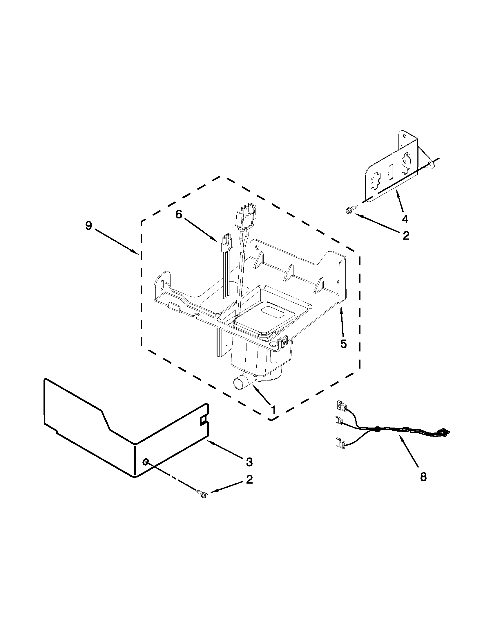 KitchenAid KUIO18NNXS2 pump parts diagram