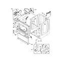 Whirlpool 7MWGD5700BC0 cabinet parts diagram