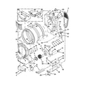 Whirlpool YWED86HEBW0 bulkhead parts diagram