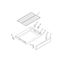 Maytag MGR8674AS1 drawer and rack parts diagram