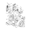 Maytag MGDC300XW3 bulkhead parts diagram