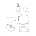 KitchenAid KCM1402ACS0 carafe and filter parts diagram