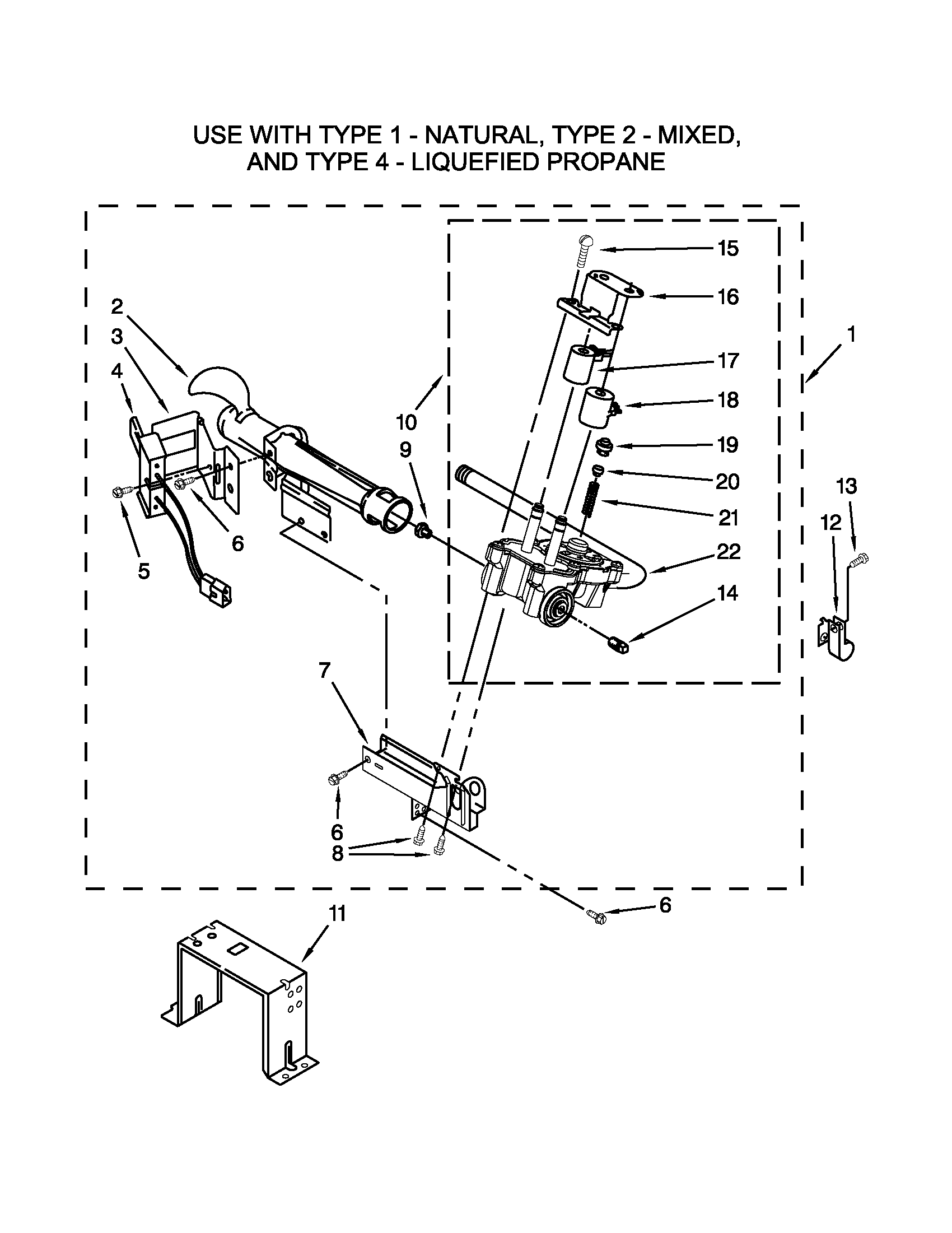 Maytag MDG18MNAGW0 burner assembly diagram