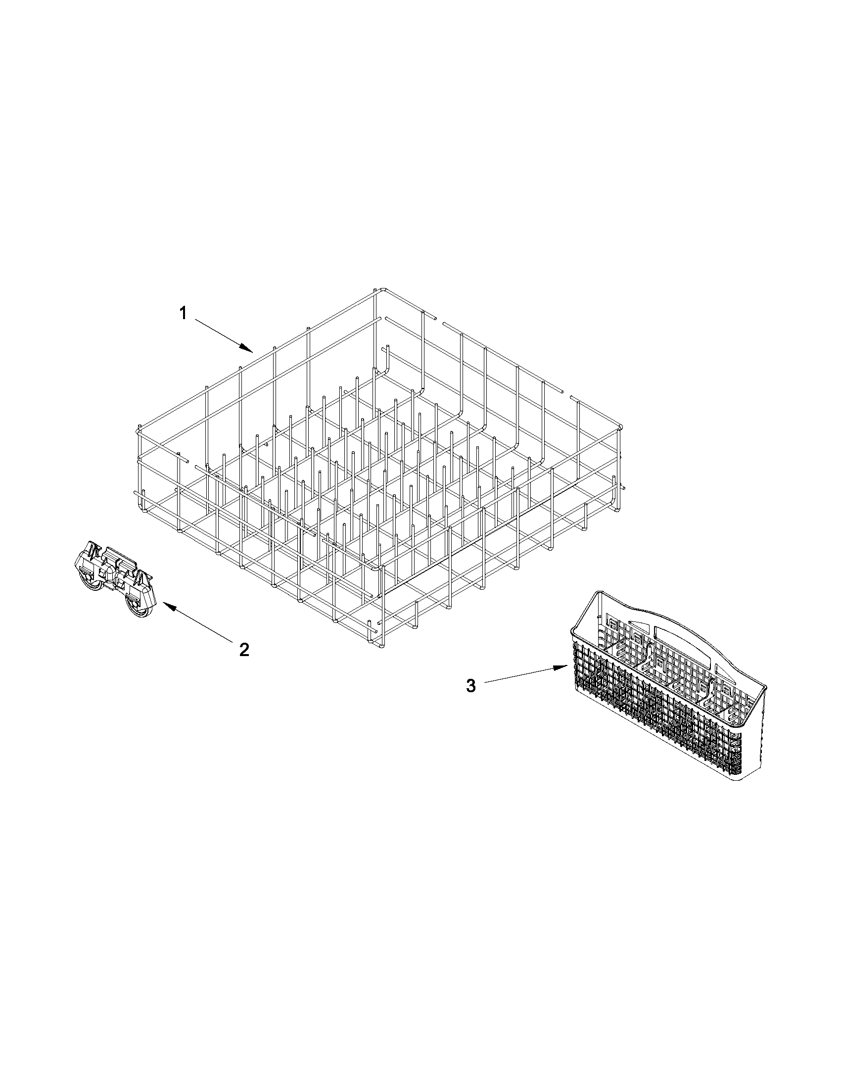 Maytag MDB7749SBB2 lower rack parts diagram