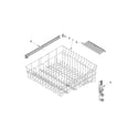 Maytag MDB7759SAB3 upper rack and track parts diagram