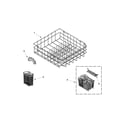 Maytag MDB8949SBW2 lower rack parts diagram