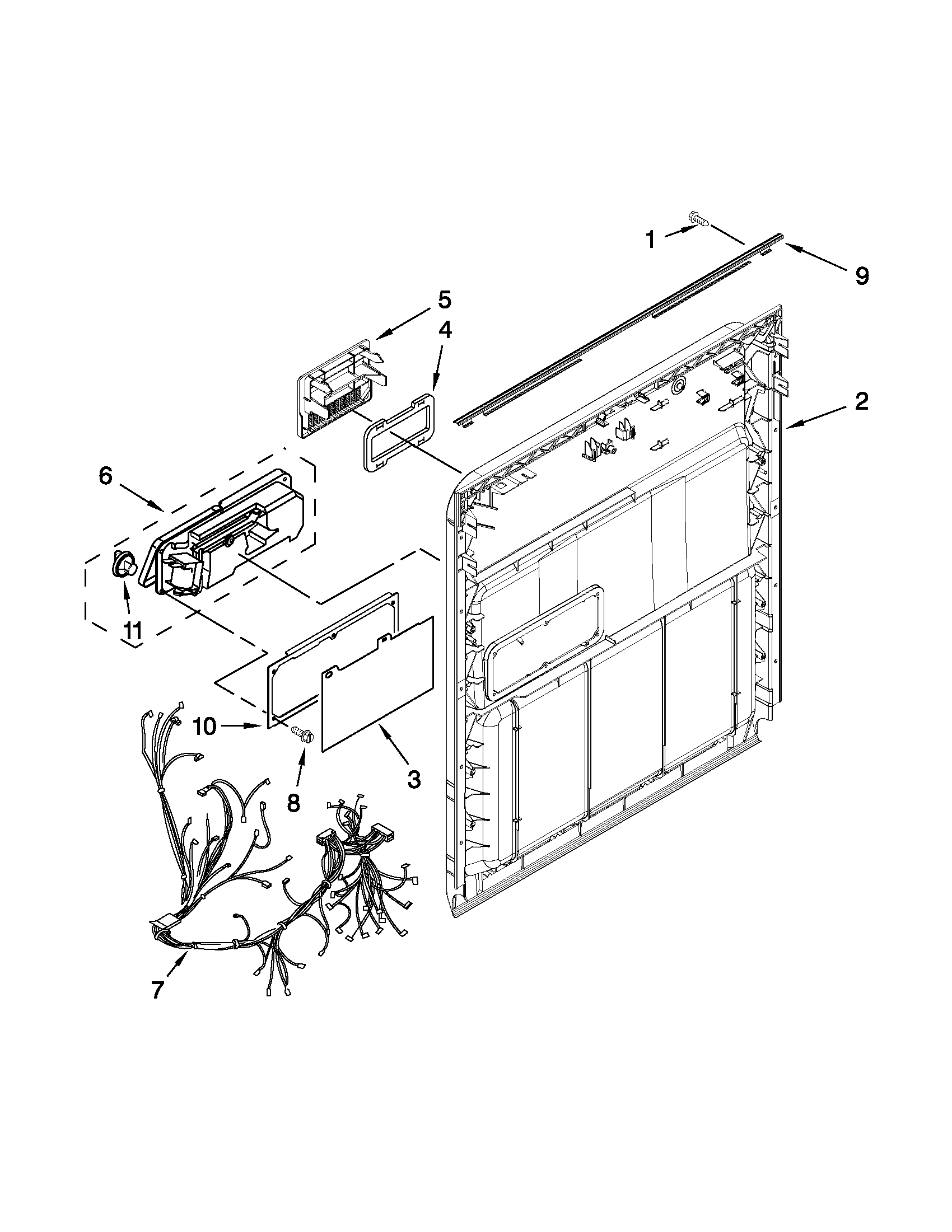 Ikea IUD8100YS2 inner door parts diagram