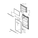 Whirlpool W8RXNGMBS00 door parts diagram