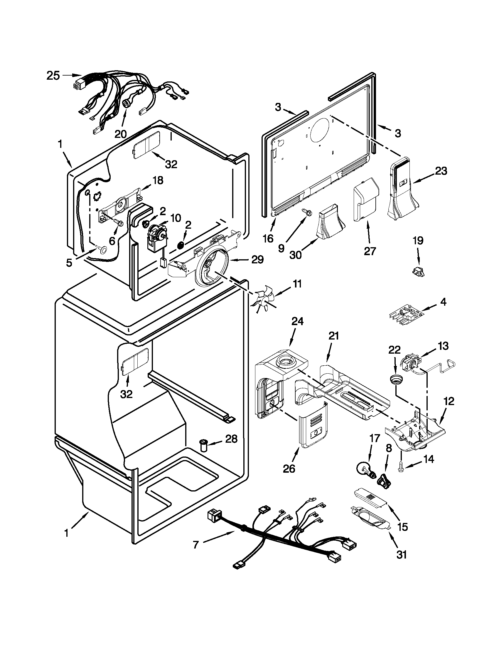 Maytag M8TXEGFBB00 liner parts diagram