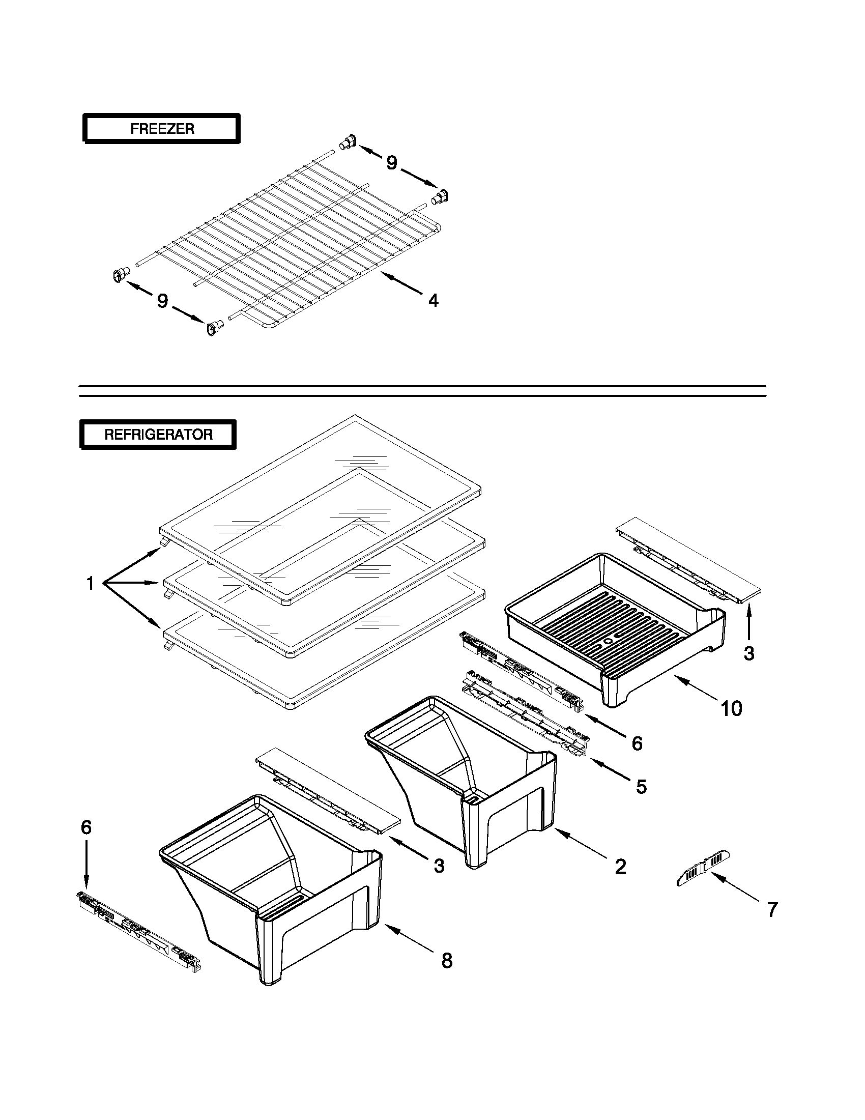 Maytag M8TXEGFBB00 shelf parts diagram