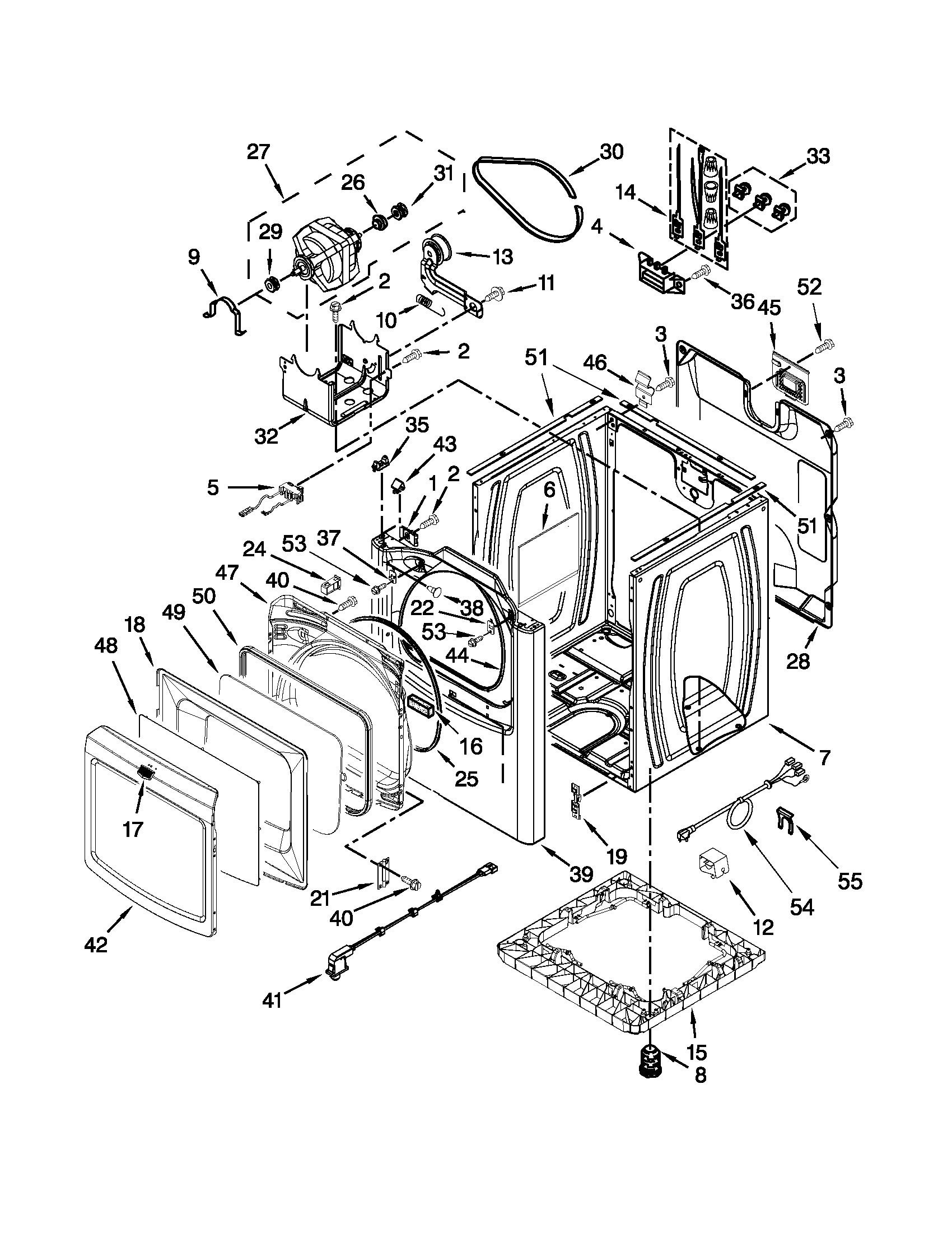 Maytag YMEDB950YG2 cabinet parts diagram