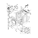 Whirlpool WGD94HEAW1 cabinet parts diagram