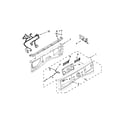 Whirlpool WFW97HEXL1 control panel parts diagram